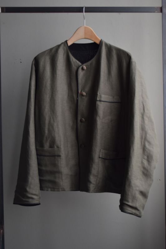 SALE】m's braque (エムズ ブラック) NO-COLLAR REVERSIBLE CHINA