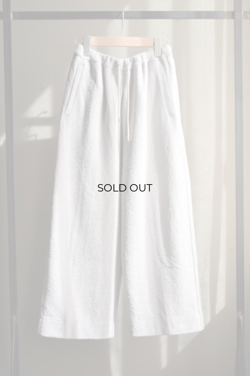 画像5: 【SALE】walenode (ウェルノード) Paper boucle Uncle pants [Ice grey] (5)