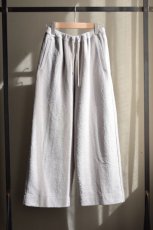 画像5: 【SALE】walenode (ウェルノード) Paper boucle Uncle pants [Ice grey] (5)