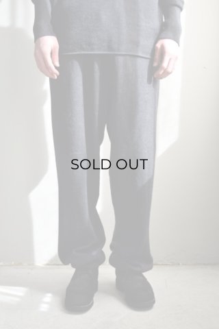 COMOLI コモリ 25SS ウール和紙コモリニット&ニットパンツ BLACK COMOLI (コモリ) ウール和紙ニットパンツ