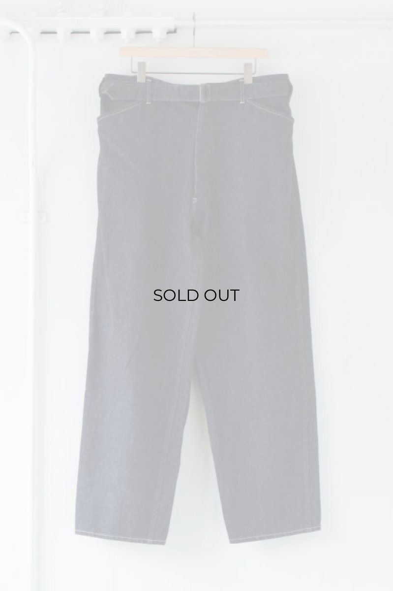 画像5: COMOLI (コモリ) デニム ベルテッド パンツ [NAVY] (5)