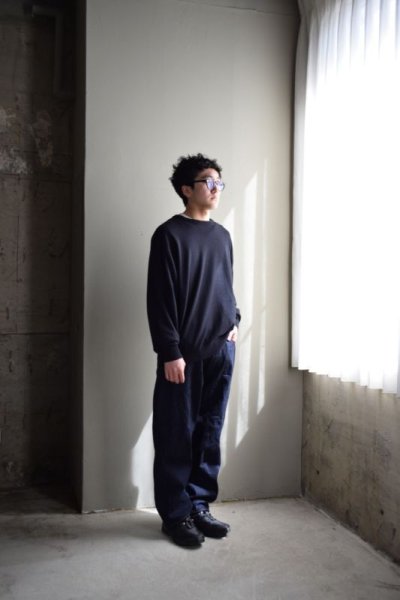 画像2: COMOLI (コモリ) デニム 5Pパンツ [NAVY]