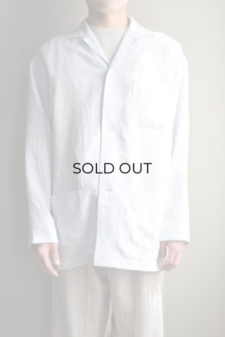 SALE】Cale (カル) リネンウールシルク ベルテッドパンツ [STRIPE]