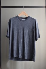 画像5: UNIVERSAL PRODUCTS (ユニバーサルプロダクツ) WOOL S/S T-SHIRT 233-60110 [CHARCOAL GRAY] (5)