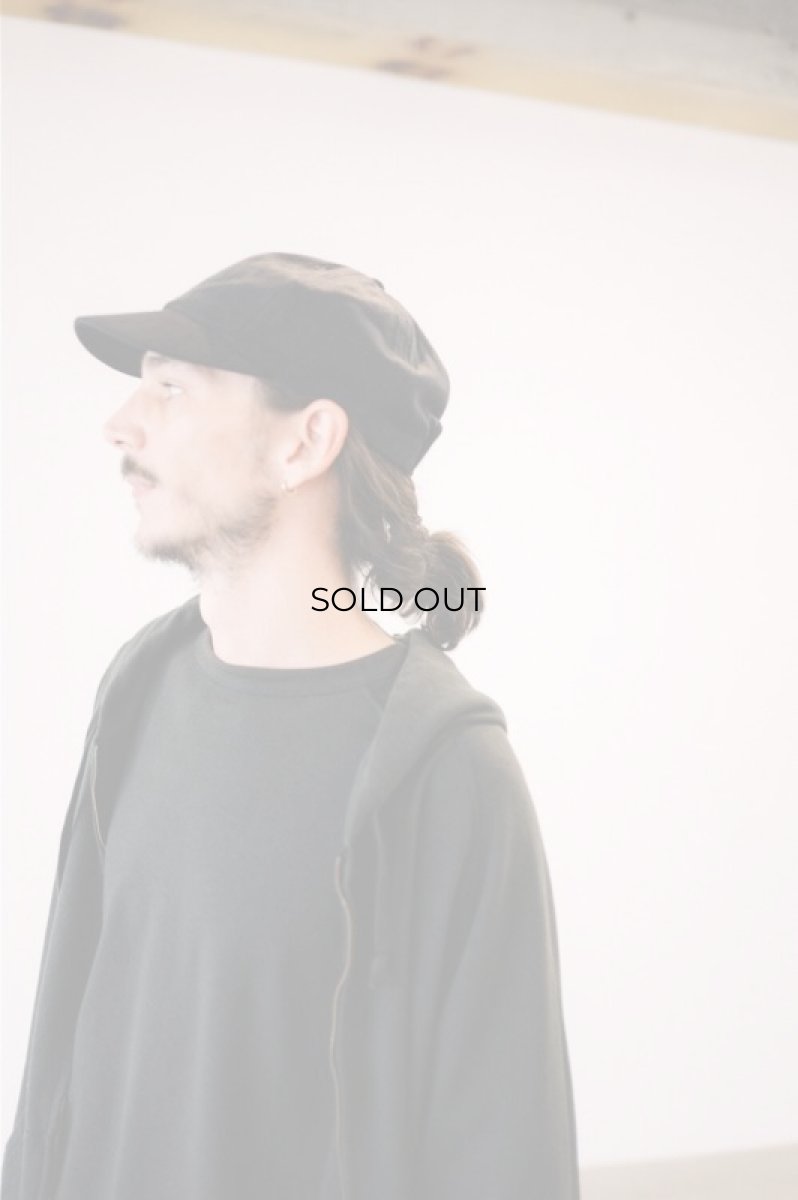 画像2: COMOLI (コモリ) シルクネップ キャップ [BLACK] (2)