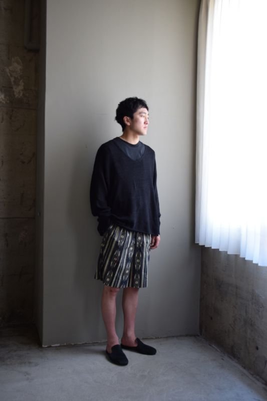 SALE】m's braque (エムズ ブラック) TUCKED SHORTS [TRICOLOR]