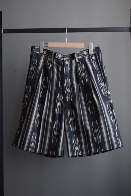 SALE】m's braque (エムズ ブラック) TUCKED SHORTS [TRICOLOR]