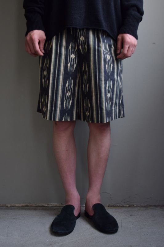 SALE】m's braque (エムズ ブラック) TUCKED SHORTS [TRICOLOR]
