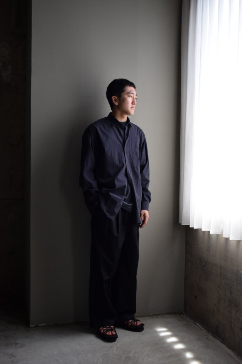オ*マ様 【希少・極美品】COMOLIシルクコモリシャツNavyサイズ3 COMOLI (コモリ) コモリシャツ [NAVY]