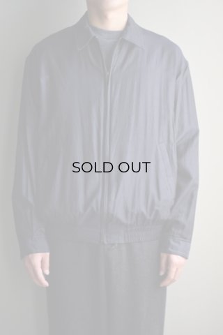 COMOLI (コモリ) ウールシルク スイングトップ [CHARCOAL]