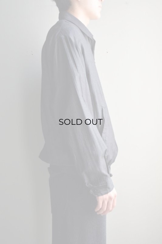 COMOLI (コモリ) ウールシルク スイングトップ [CHARCOAL]