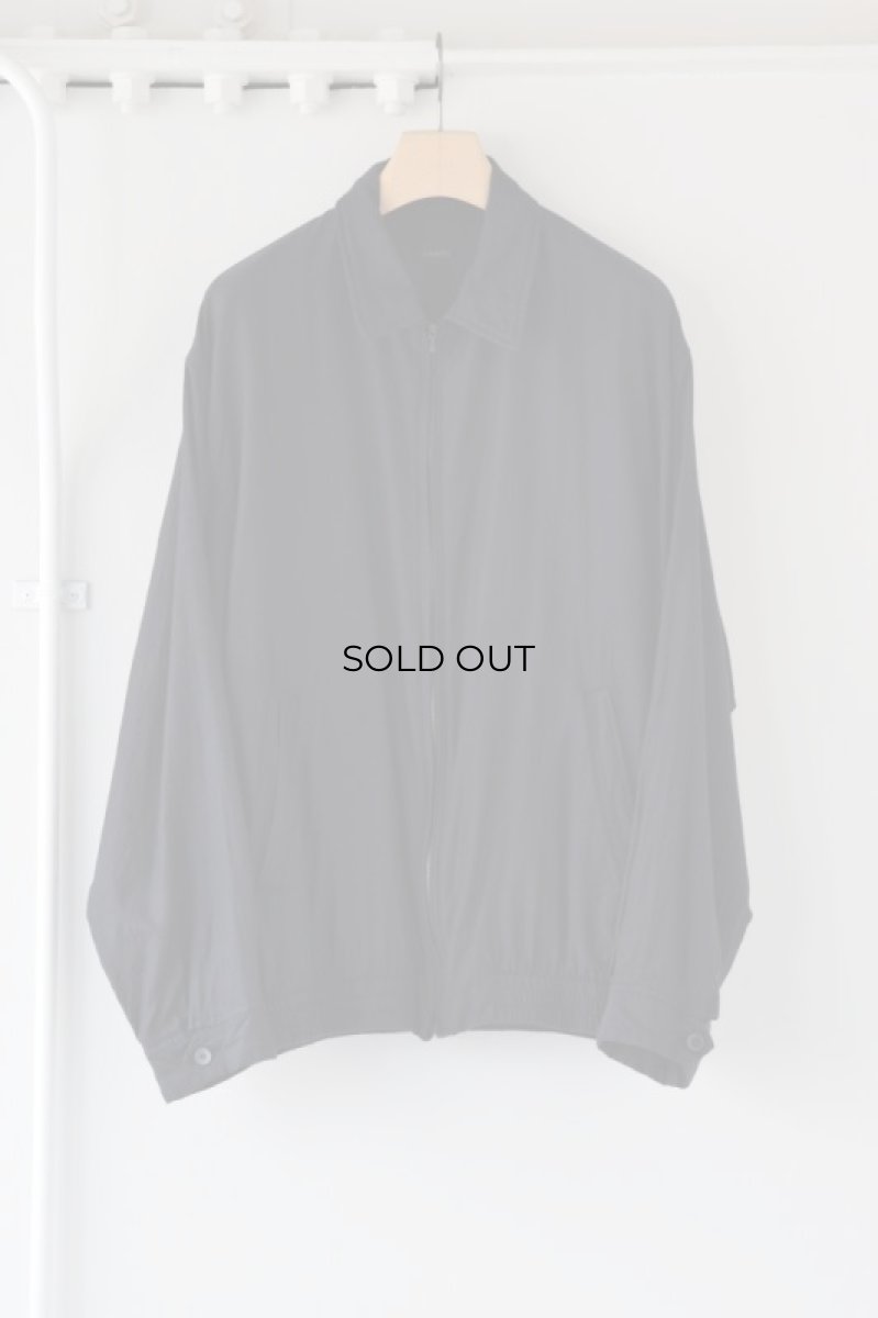 画像5: COMOLI (コモリ) ウールシルク スイングトップ [NAVY] (5)