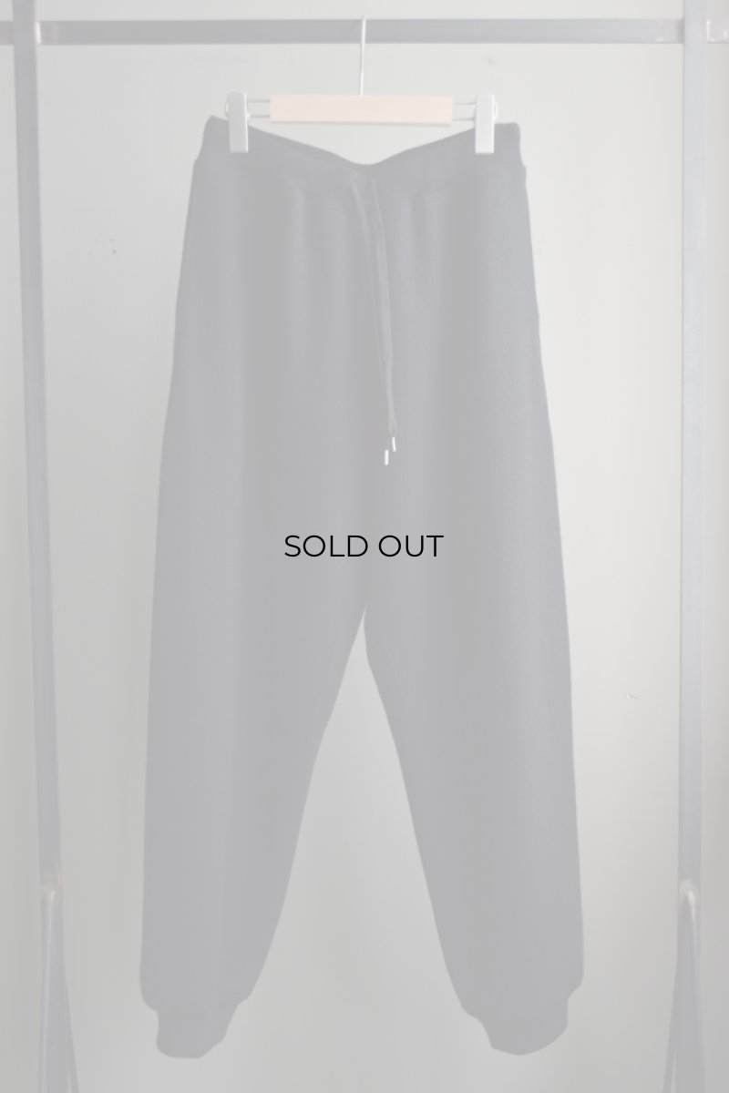 画像5: Cale (カル)  Super 120's  エアーウール裏毛 リブパンツ [BLACK] (5)