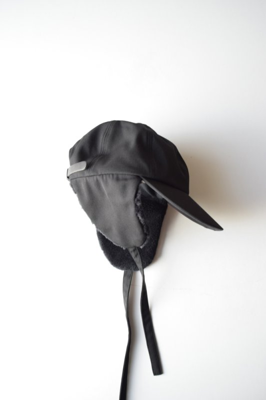 COMESANDGOES (カムズアンドゴーズ) CLEAR TWILL EAR CAP no.26080 [BLACK]