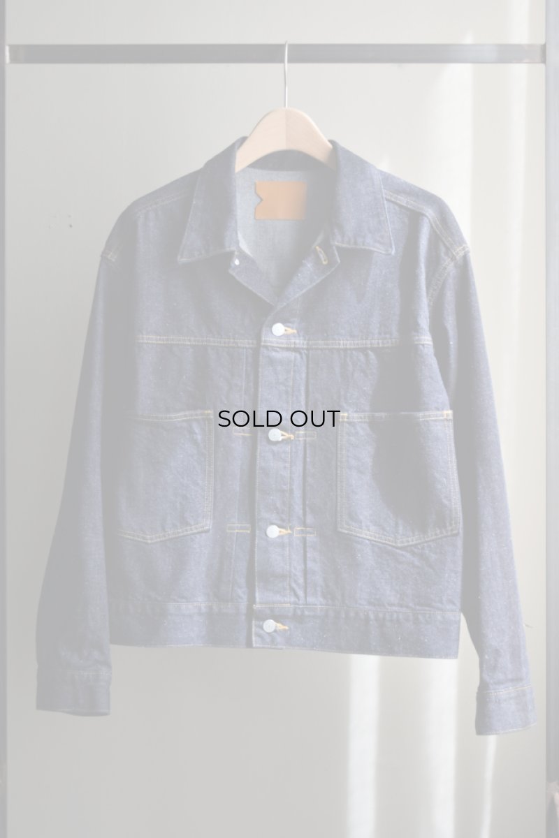 画像5: 【SALE】MARKAWARE (マーカウェア) KIMONO DENIM / SHORT DENIM JACKET [INDIGO]  (5)