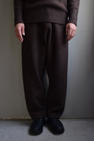 walenode (ウェルノード) Innocent YAK Shetland sweater [BROWN]
