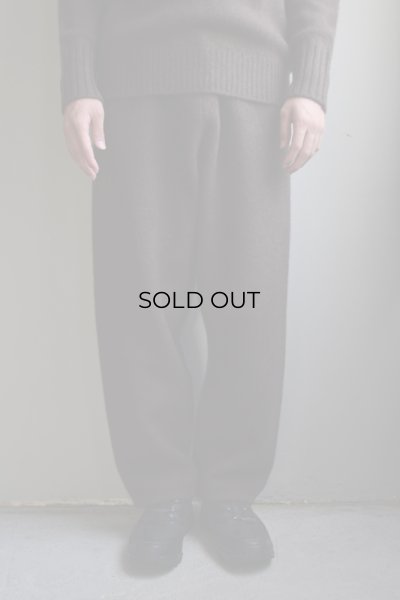 walenode (ウェルノード) Innocent YAK Circuler knitting pants [BROWN]