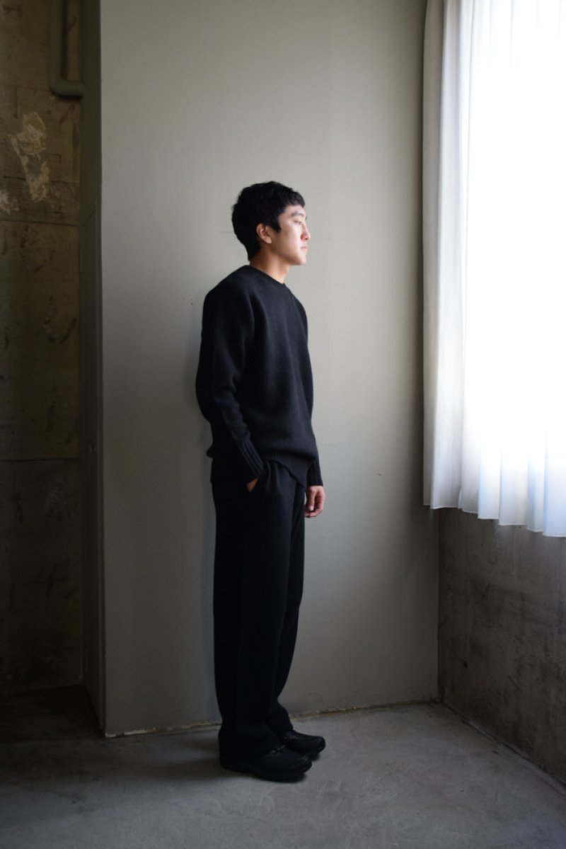 画像1: walenode (ウェルノード) Innocent YAK Shetland sweater  Limited color [BLACK]