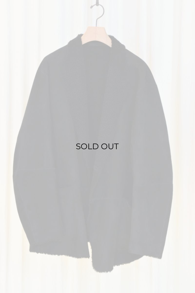 画像5: COMOLI (コモリ) シープスキン ジャケット [BLACK] (5)