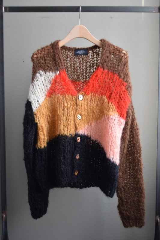 UNUSED (アンユーズド) Mohair knit cardigan US2462 [BROWN]
