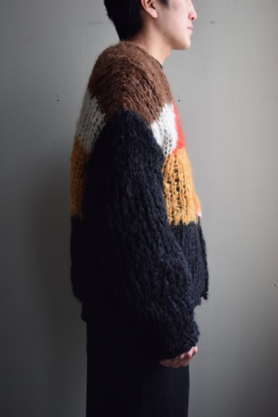 UNUSED (アンユーズド) Mohair knit cardigan US2462 [BROWN]