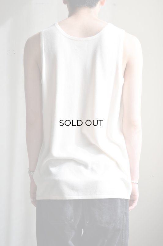 WALENODE (ウェルノード) Silk cashmere Tank top [Ivory]