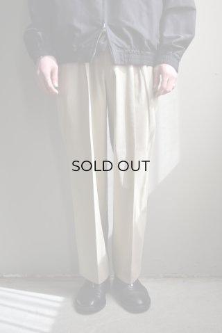 MARKAWARE (マーカウェア) Polwarth Tuxedo Cloth Double Pleated Wide