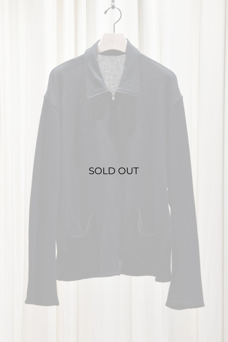 画像5: COMOLI (コモリ) ウール和紙 ジップショートジャケット [BLACK] (5)