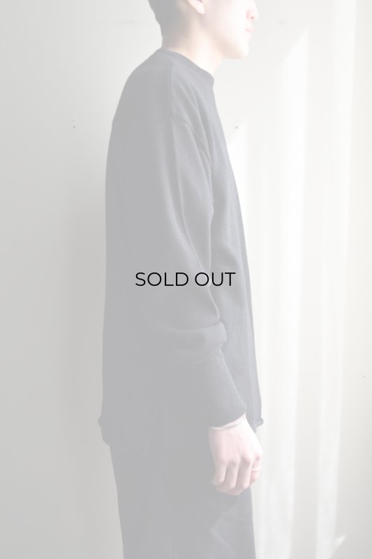 COMOLI (コモリ) ウール和紙 コモリニット [BLACK]