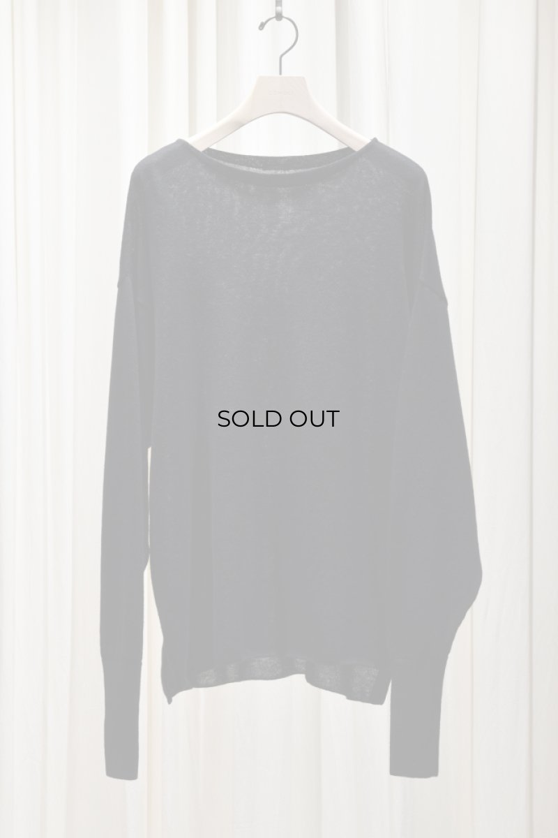 画像5: COMOLI (コモリ) ウール和紙 コモリニット [BLACK] (5)