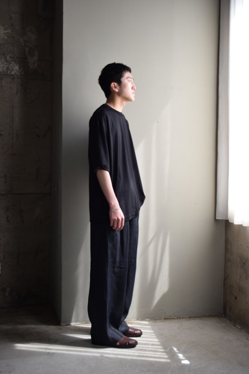 画像2: MARKAWARE (マーカウェア) ORGANIC GIZA 80/2 KNIT COMFORT FIT Tee [BLACK]