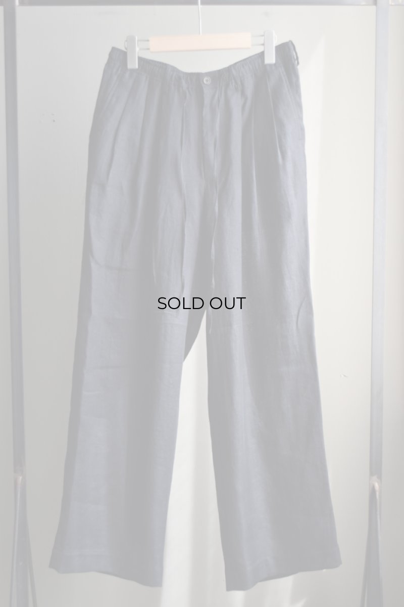 画像5: MARKAWARE (マーカウェア) HEMP SHIRTING TRIPLE PLEATED EASY TROUSERS [BLACK] (5)