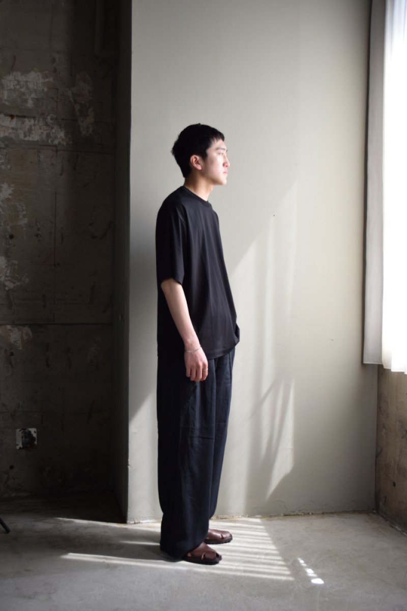 画像1: MARKAWARE (マーカウェア) ORGANIC GIZA 80/2 KNIT COMFORT FIT Tee [BLACK]