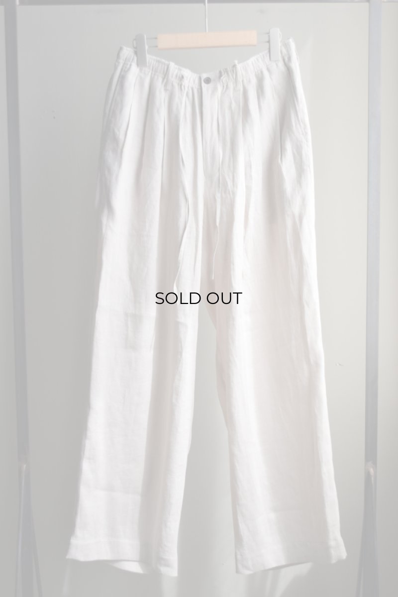 画像5: MARKAWARE (マーカウェア) HEMP SHIRTING TRIPLE PLEATED EASY TROUSERS [TAUPE] (5)