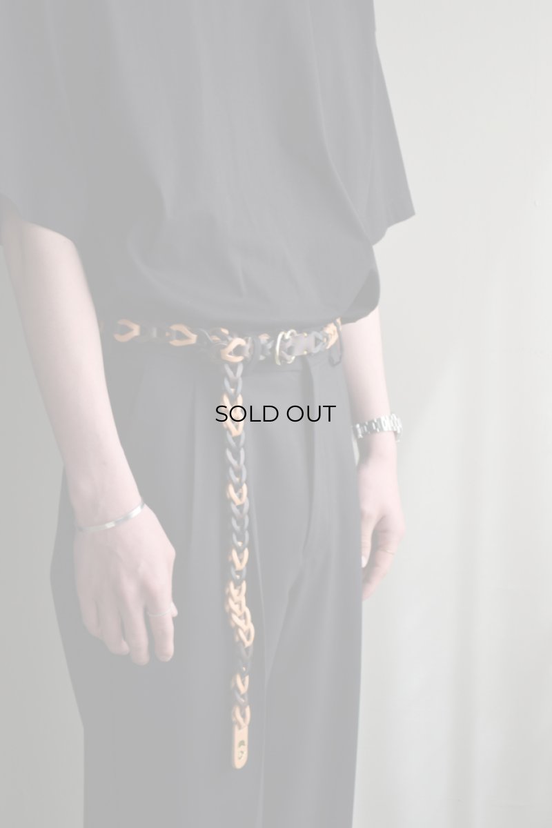 画像4: m's braque (エムズ ブラック) × il micio (イルミーチョ) FULL HAND-MADE BELT [3-colors] (4)