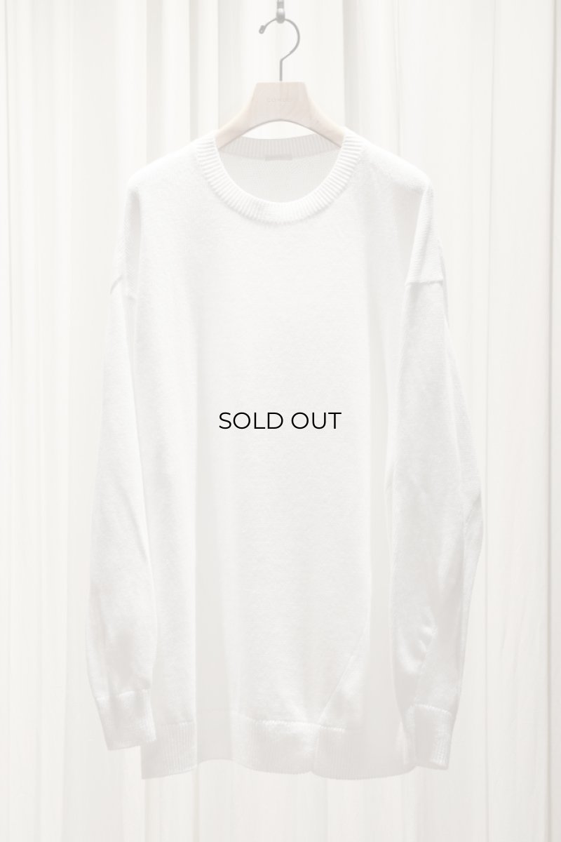 画像5: COMOLI (コモリ) 7G クルーネックニット [WHITE] (5)