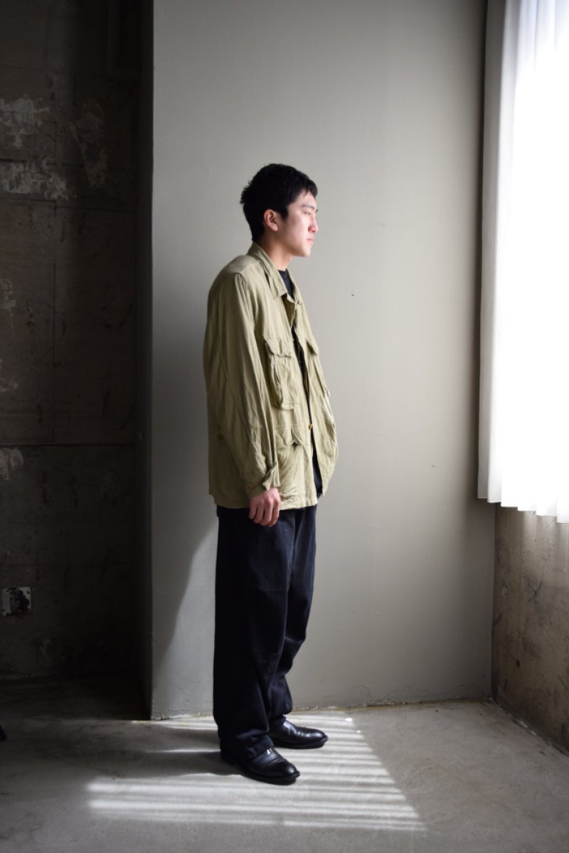 画像1: COMOLI (コモリ) ローシルク B.D.U ジャケット [KHAKI]