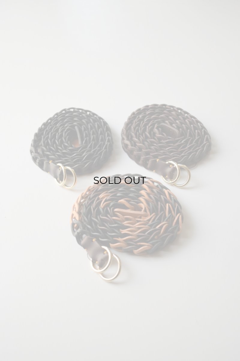 画像1: m's braque (エムズ ブラック) × il micio (イルミーチョ) FULL HAND-MADE BELT [3-colors] (1)