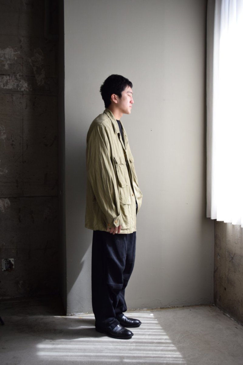 画像2: COMOLI (コモリ) ローシルク B.D.U ジャケット [KHAKI]