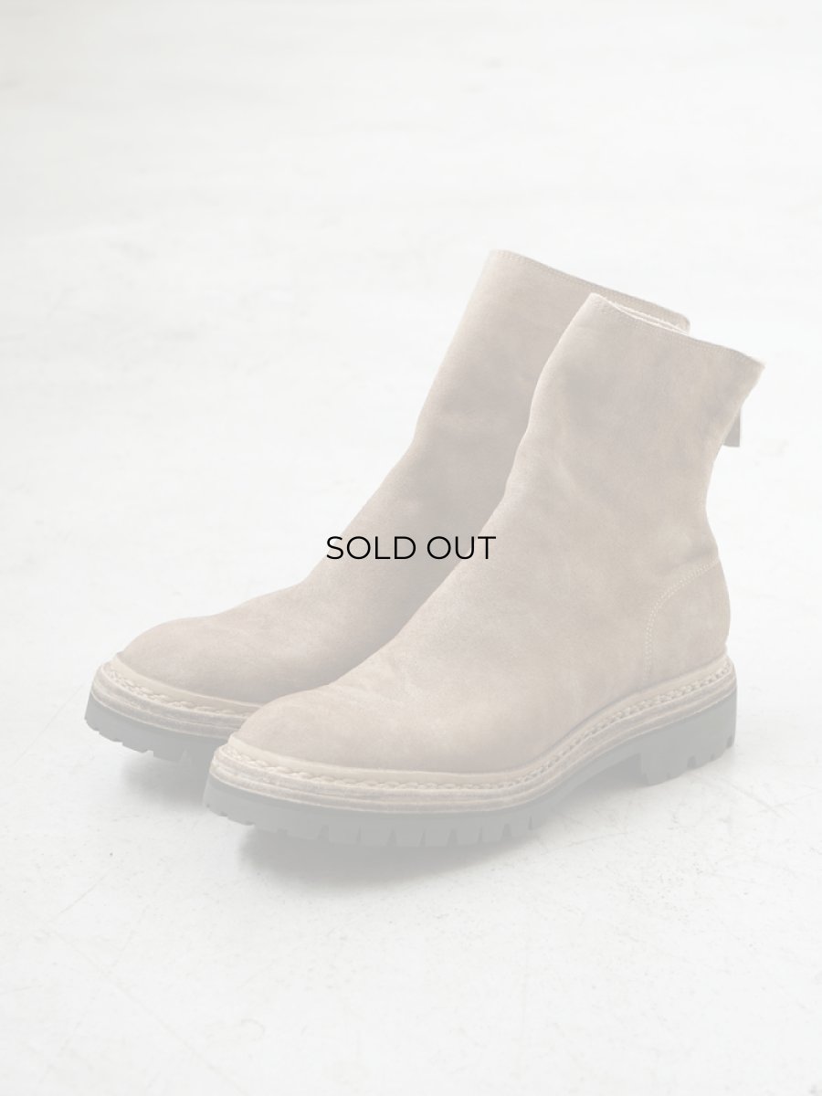 画像1: COMOLI (コモリ) GUIDI バックジップブーツ COMOLI別注カラー [BEIGE] (1)