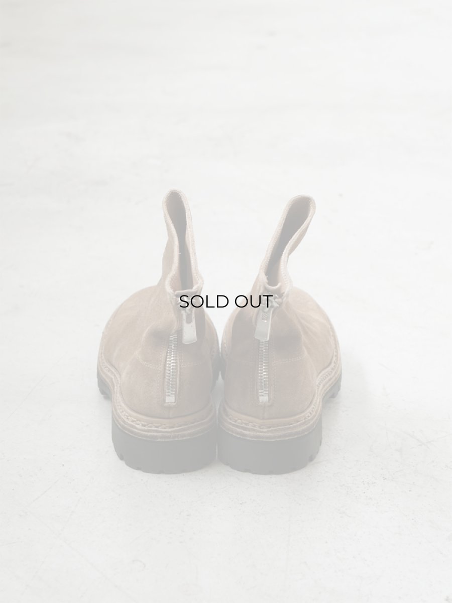 画像4: COMOLI (コモリ) GUIDI バックジップブーツ COMOLI別注カラー [BEIGE] (4)