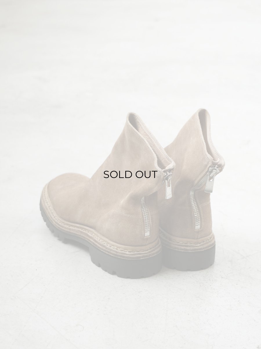 画像3: COMOLI (コモリ) GUIDI バックジップブーツ COMOLI別注カラー [BEIGE] (3)