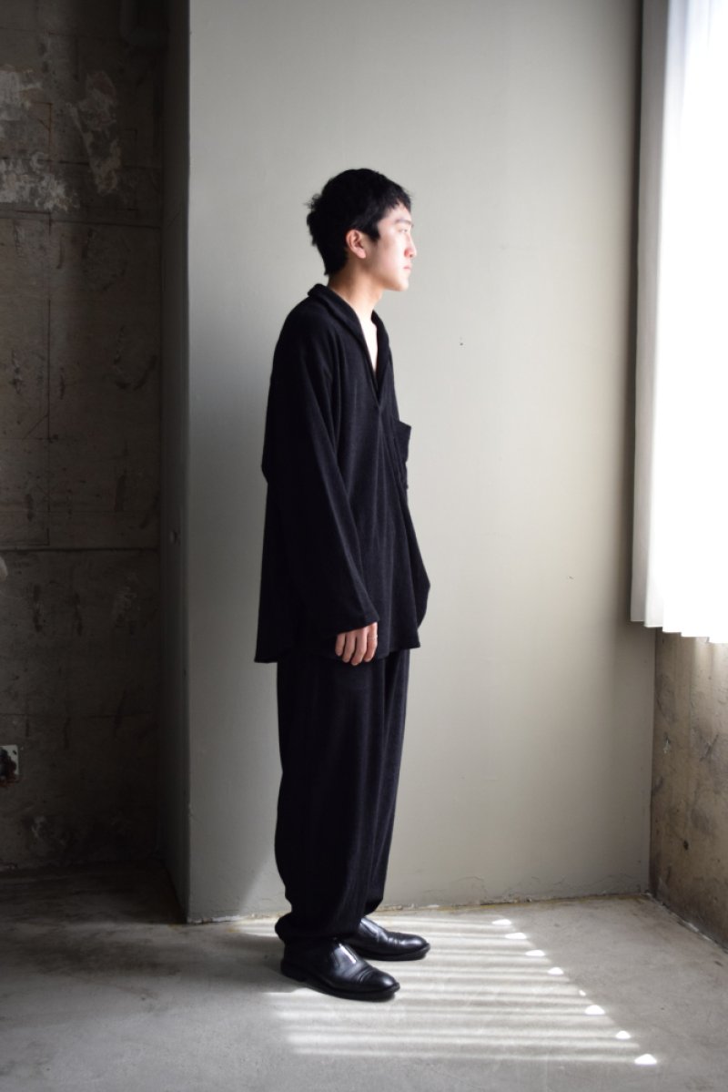 画像2: COMOLI (コモリ) パイル パンツ [BLACK]