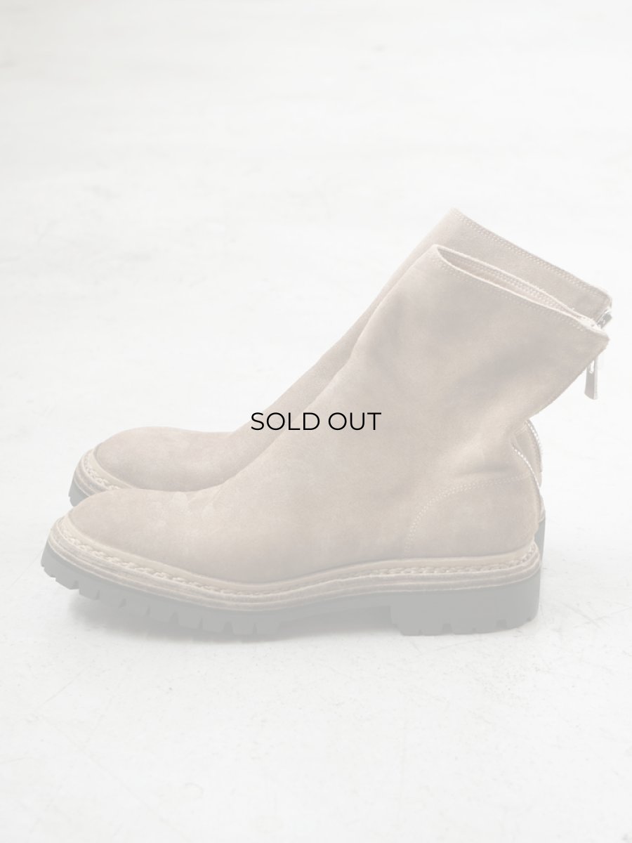 画像2: COMOLI (コモリ) GUIDI バックジップブーツ COMOLI別注カラー [BEIGE] (2)