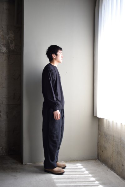 画像1: COMOLI (コモリ) サープラス 長袖シャツ [BLACK]