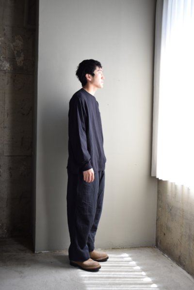 画像2: COMOLI (コモリ) サープラス 長袖シャツ [BLACK]