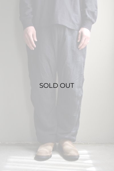 COMOLI (コモリ) フェードブラック ニータックパンツ [FADE BLACK]