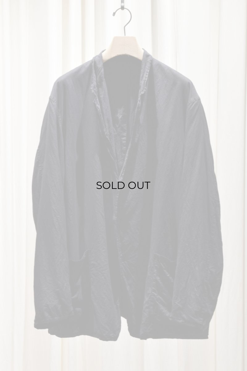 画像5: COMOLI (コモリ) シルク製品染 ジャケット [BLACK] (5)