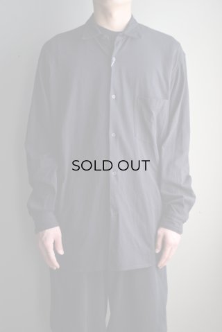 COMOLI (コモリ) オックス シャツ [BLACK]