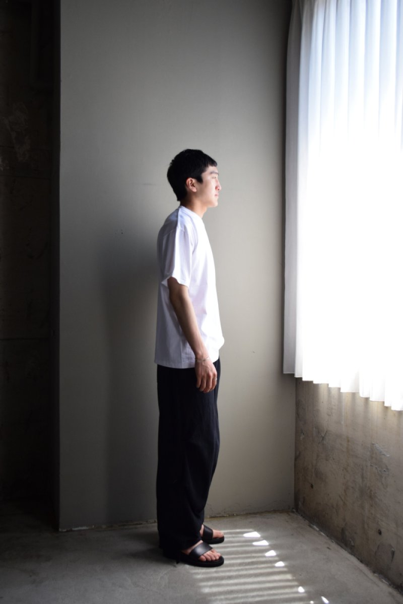 画像1: COMOLI (コモリ) コットンジャージ 半袖Tシャツ [WHITE]